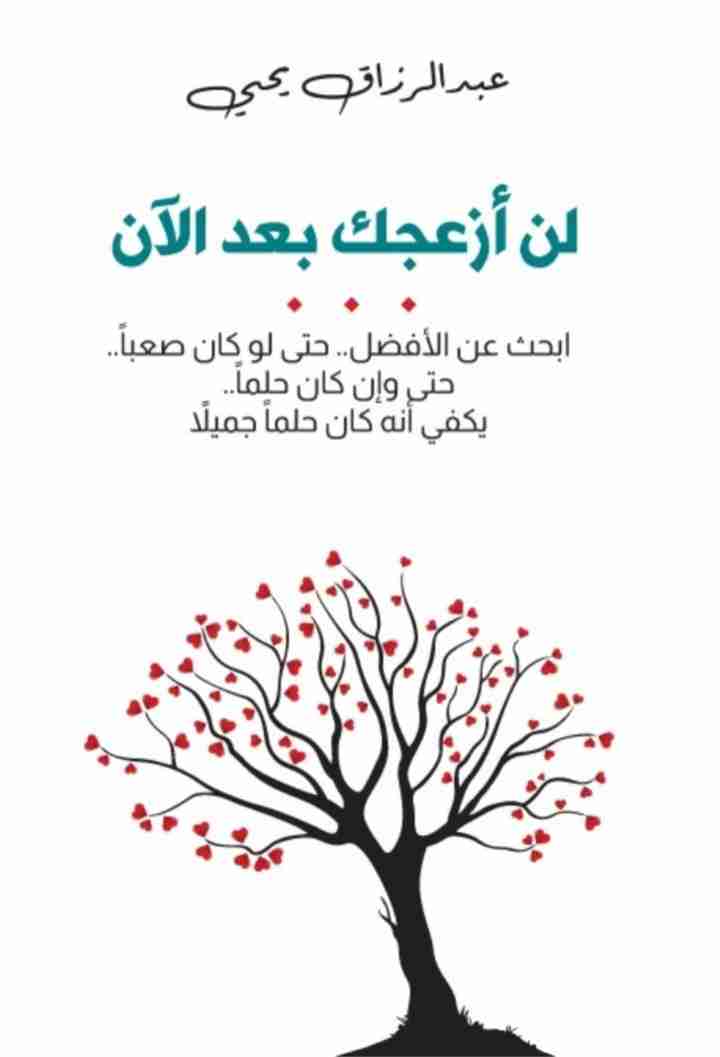 كتاب لن أزعجك بعد الآن لـ عبدالرزاق يحيى